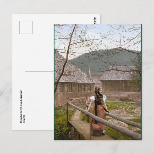 Vrouw uit het Zwarte Woud Briefkaart (Voorkant / Achterkant)