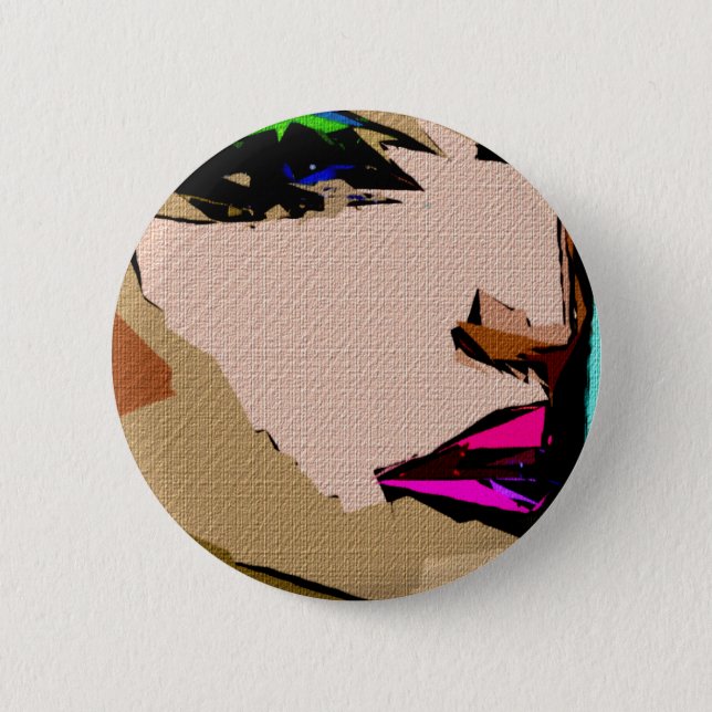 Vrouw, uitdrukkingen 711 ronde button 5,7 cm (Voorkant)