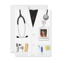 Vrouw - Uitnodiging medische GraduPartij