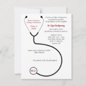 Vrouw - Uitnodiging medische GraduPartij (Achterkant)