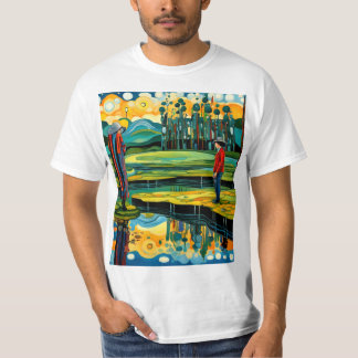 Vrouw uitzicht van haar innerlijke zelf t-shirt