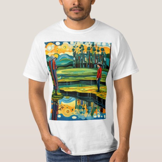 Vrouw uitzicht van haar innerlijke zelf t-shirt (Voorkant)