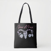 Vrouw Uterus Groeit een bladerbloemovariumfeminist Tote Bag (Voorkant)