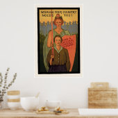 Vrouw Uw land heeft u nodig! Poster (Keuken)