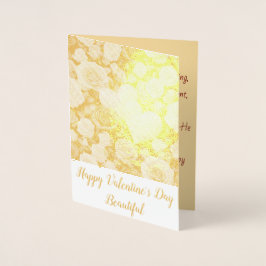 Vrouw Valentijn  Folie Kaarten