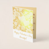 Vrouw Valentijnsdag  Folie Kaarten (Voorkant)