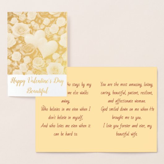 Vrouw Valentijnsdag  Folie Kaarten (Display)