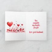 Vrouw Valentijnsdag Kaart (Binnen)