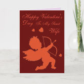 Vrouw Valentijnsdag Kaart (Voorkant)