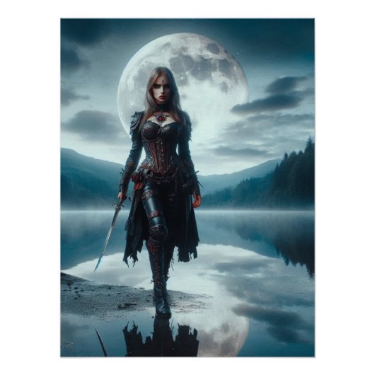 Vrouw Vampier Perfect Poster (Voorkant)