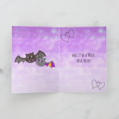 Vrouw Vampier, Romantische Halloween Trick or trea Kaart (Binnen)