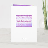 Vrouw Vampire, Romantic Halloween Kaart (Achterkant)