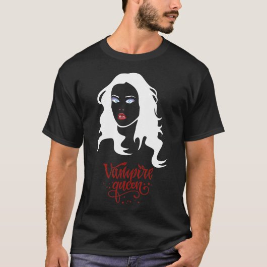 Vrouw Vampire Vampire Girl, White Version 2/2 T-shirt (Voorkant)