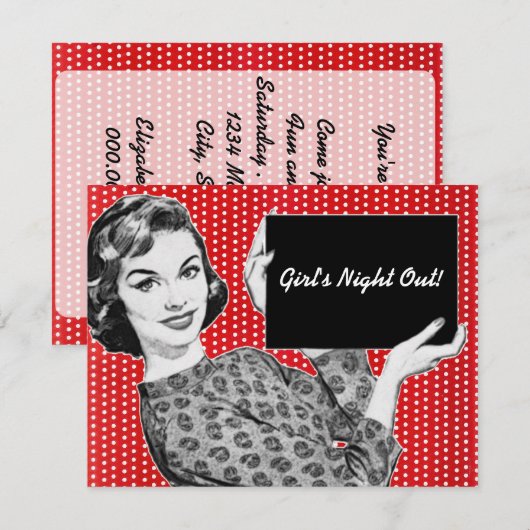 Vrouw van 1950 met gebarentaal kaart (Voorkant / Achterkant)