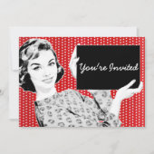 Vrouw van 1950 met gebarentaal kaart (Voorkant)