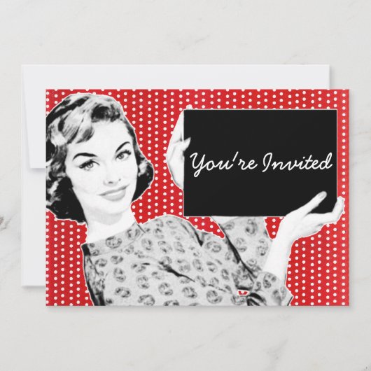 Vrouw van 1950 met gebarentaal kaart (Voorkant)