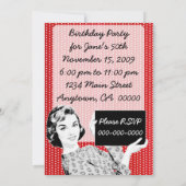 Vrouw van 1950 met gebarentaal kaart (Achterkant)