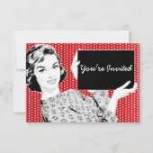 Vrouw van 1950 met gebarentaal kaart (Voorkant)