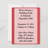 Vrouw van 1950 met gebarentaal op zondag kaart (Achterkant)