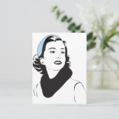 Vrouw van 50 inch briefkaart (Staand voorkant)