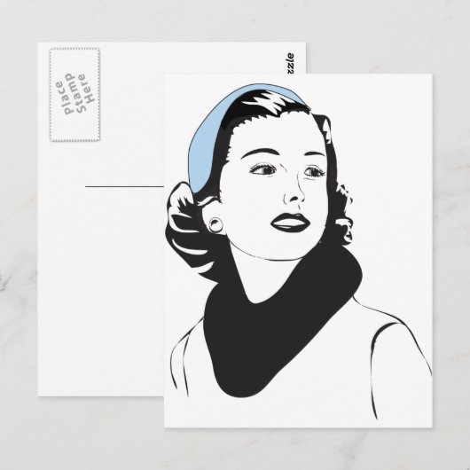 Vrouw van 50 inch briefkaart (Voorkant / Achterkant)