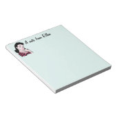 Vrouw van 50 jaar notitieblok (Schuin)