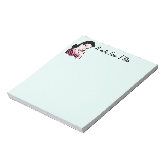 Vrouw van 50 jaar notitieblok (Linkerzijde)