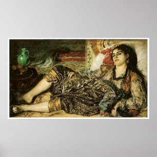 Vrouw van Algiers 1870 Pierre-Aguste Renoir Poster
