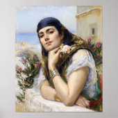 Vrouw van Algiers, Arthur Bridgman Poster (Voorkant)