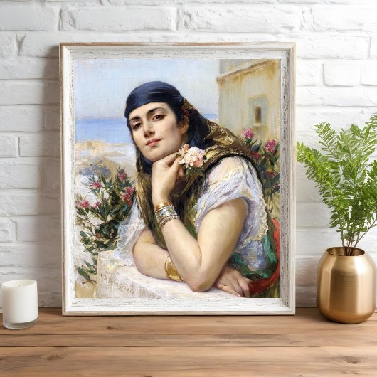 Vrouw van Algiers, Arthur Bridgman Poster