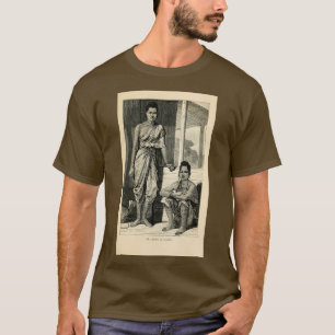 Vrouw van Bangkok Thailand met een gravering op ho T-shirt