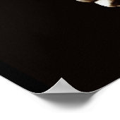 Vrouw van bladeren en bloemen poster (Hoek)