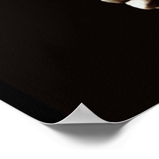 Vrouw van bladeren en bloemen poster (Hoek)