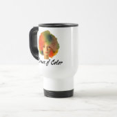 Vrouw van Colour Travel Coffee Mug Reisbeker (Voorkant links)