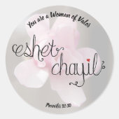 Vrouw van dappere Stickers (Voorkant)