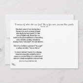 Vrouw van dapperheid Flat Note Kaart Notitiekaartje (Achterkant)