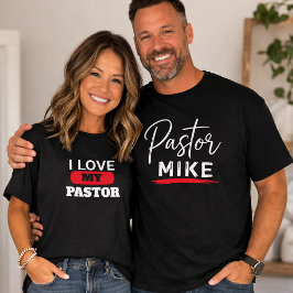 Vrouw van de dominee Ik hou van mijn dominee Overs T-shirt
