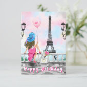 Vrouw van de Kaart van de geboorte in Parijs - Rom (Staand voorkant)