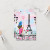 Vrouw van de Kaart van de geboorte in Parijs - Rom (Voorkant / Achterkant in situ)