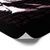 Vrouw van de Kleur - Roze Poster (Hoek)