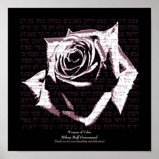 Vrouw van de Kleur - Roze Poster (Voorkant)