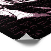 Vrouw van de Kleur - Roze Poster (Hoek)