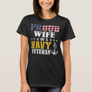  vrouw van de marine voor veteranencadeautjes t-shirt