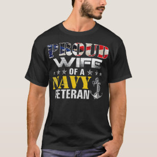  vrouw van de marine voor veteranengift t-shirt
