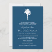 Vrouw van de marineblauwpalmbestemming kaart (Voorkant)