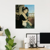 Vrouw van de Oriënt, 1840 Charles Gleyre Poster (Thuiskantoor)