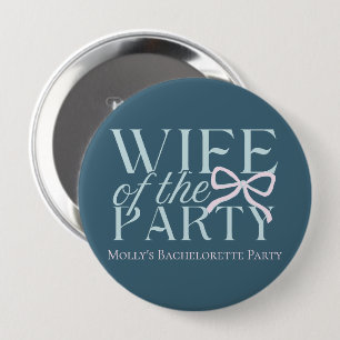 Vrouw van de partij - Custom Bachelorette Design Ronde Button 4,0 Cm
