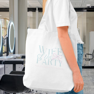 Vrouw van de partij - Custom Bachelorette Design Tote Bag