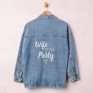 Vrouw van de partijbruid denim jacket