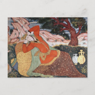 Vrouw van de rechtbank van Shah Abbas I, 1585-1627 Briefkaart